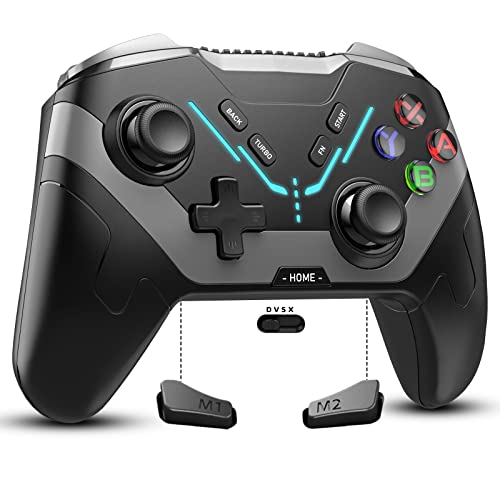 Diswoe Controller für Switch/Switch Lite/Switch OLED, Wireless Pro Controller mit Makro/Aufwachen/Leuchtend/Turbo/6 Achsen Gyro, Bluetooth Gaming Controller Unterstützung Android/IOS/PC/Windows 7810 von Diswoe