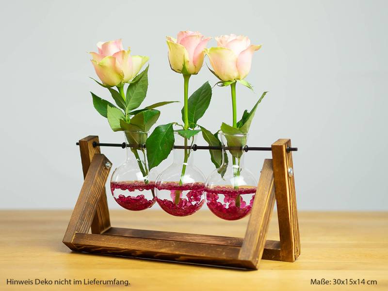 Deko-Blumenvase "Rundkolben", dreifach von Divers