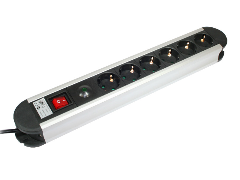 Steckdosenleiste NK Protector 7-6 Aluminium Steckdosenleiste NK Protector 7-6 Aluminium von Good Connections