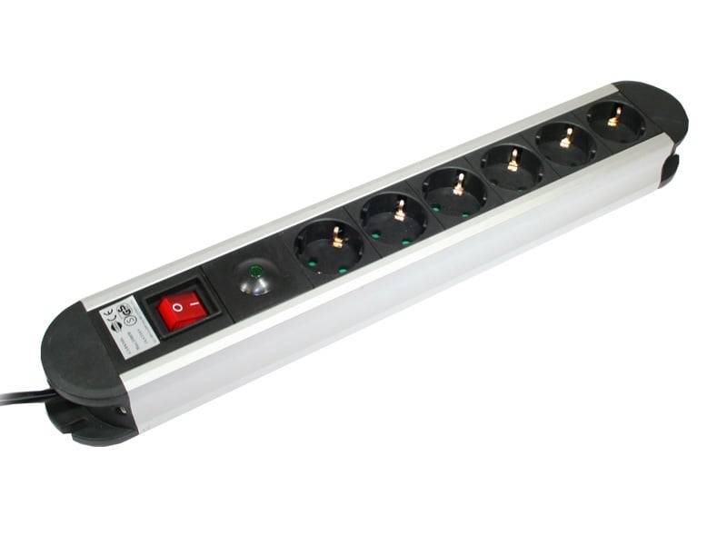 Steckdosenleiste NK Protector 7-6 Aluminium von Good Connections