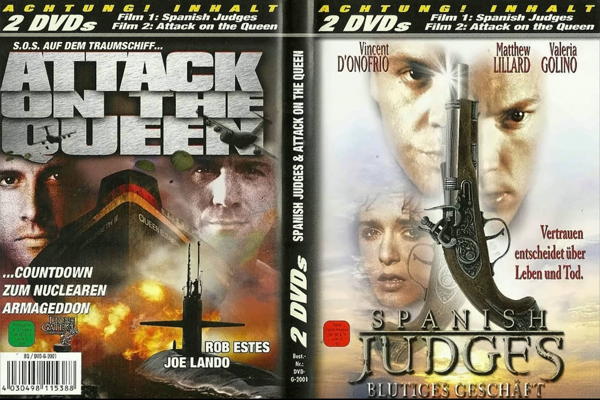 2 DVDs - Spanish Judges & Attack on the Queen von Diverse