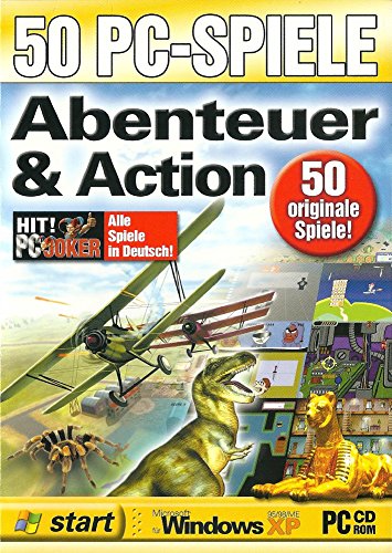50 PC-Spiele Abenteuer und Action. CD-ROM für Windows ab 95. von Diverse