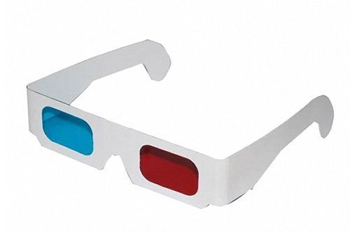 HUKITECH - SET - 10 STÜCK - 3D Brille - Rot-Zyan - Anaglyphenbrille) - Pappe - Multimediale 3D-Erlebnisse! von Diverse