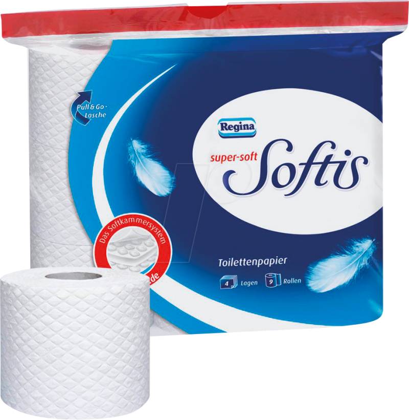 TP SUPERSOFT - Softis Toilettenpapier 4-lagig 9 Rollen von Diverse