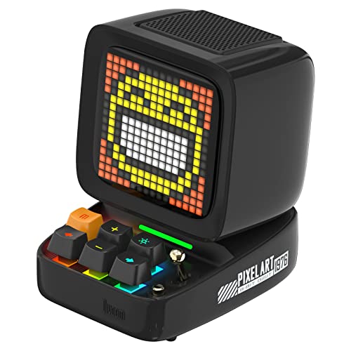 Divoom Ditoo Pixel Art LED Tragbarer Bluetooth Lautsprecher, 256 Programmierbares LED Panel mit Party Licht, Smart Digital Tischuhr, Gaming Musikbox unterstützt TF Karte & Radio Divoom Ditoo Pixel Art LED Tragbarer Bluetooth Lautsprecher, 256 Programmierbares LED Panel mit Party Licht, Smart Digital Tischuhr, Gaming Musikbox unterstützt TF Karte & Radio von Divoom