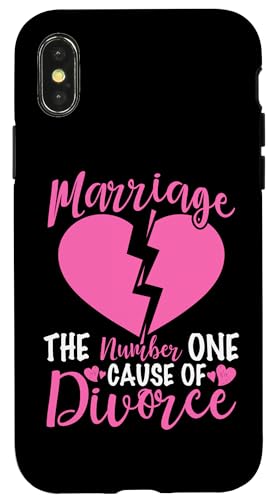 Scheidung: Ehe - Die Nummer eins Ursache für Scheidung Hülle für iPhone X/XS Scheidung: Ehe - Die Nummer eins Ursache für Scheidung Hülle für iPhone X/XS von Divorce And Break Up Designs For Divorcee