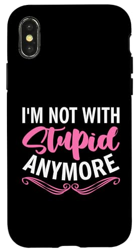 Scheidung: Ich bin nicht mehr mit Stupid Hülle für iPhone X/XS Scheidung: Ich bin nicht mehr mit Stupid Hülle für iPhone X/XS von Divorce And Break Up Designs For Divorcee