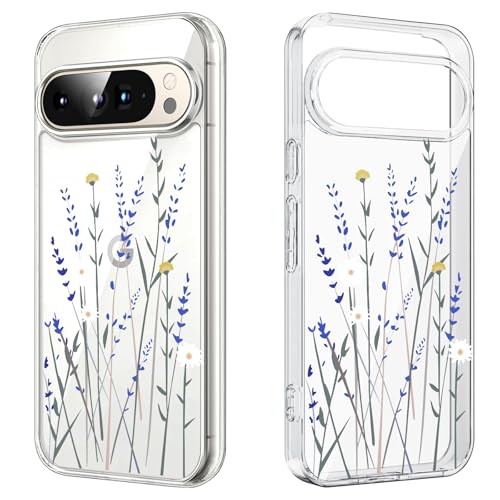 DiyGody Blumen Handyhülle Kompatibel mit Google Pixel 9 Pro 6,3 Zoll, Transparent Weich Silikon TPU Schutzhülle mit Gänseblümchen Muster für Frauen, Ultra Dünn Anti-Rutsch Stoßfest Hybrid-Schutz Hülle DiyGody Blumen Handyhülle Kompatibel mit Google Pixel 9 Pro 6,3 Zoll, Transparent Weich Silikon TPU Schutzhülle mit Gänseblümchen Muster für Frauen, Ultra Dünn Anti-Rutsch Stoßfest Hybrid-Schutz Hülle von DiyGody