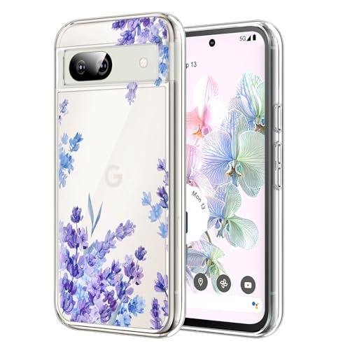 DiyGody Elegant Blumen Handyhülle Kompatibel mit Google Pixel 8a 6,1 Zoll 5G 2024, Transparente Weich Silikon TPU Schutzhülle mit Lavendel Muster für Frauen, Ultra Dünn Anti-Rutsch Stoßfest Hülle DiyGody Elegant Blumen Handyhülle Kompatibel mit Google Pixel 8a 6,1 Zoll 5G 2024, Transparente Weich Silikon TPU Schutzhülle mit Lavendel Muster für Frauen, Ultra Dünn Anti-Rutsch Stoßfest Hülle von DiyGody