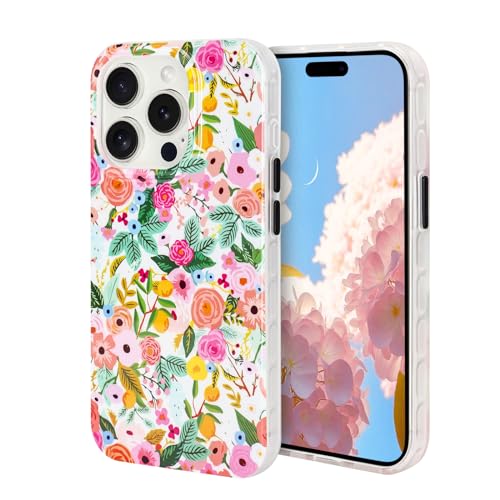 DiyGody Elegant Blumen Handyhülle für iPhone 15 Pro 6.1 Zoll, Kratzfest Hybrid-Schutz Hülle mit Garten Blumenmuster Design für Mädchen, rutschfest Weich Ultra Dünn TPU Schutzhülle für iPhone 15 Pro DiyGody Elegant Blumen Handyhülle für iPhone 15 Pro 6.1 Zoll, Kratzfest Hybrid-Schutz Hülle mit Garten Blumenmuster Design für Mädchen, rutschfest Weich Ultra Dünn TPU Schutzhülle für iPhone 15 Pro von DiyGody