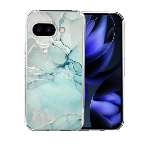 DiyGody Elegant Handyhülle Kompatibel mit Google Pixel 9a 6,3 Zoll 5G 2025, Weich Silikon TPU Schutzhülle mit Glitzernd Grün Marmor Muster für Mädchen, Ultradünn Kratzfest Stoßfest Hybrid-Schutz Hülle DiyGody Elegant Handyhülle Kompatibel mit Google Pixel 9a 6,3 Zoll 5G 2025, Weich Silikon TPU Schutzhülle mit Glitzernd Grün Marmor Muster für Mädchen, Ultradünn Kratzfest Stoßfest Hybrid-Schutz Hülle von DiyGody