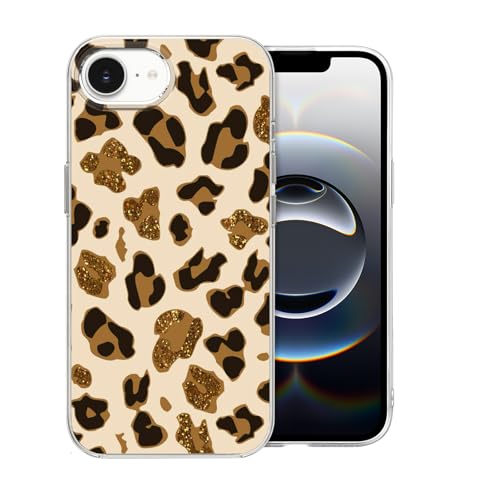 DiyGody Elegant Handyhülle Kompatibel mit iPhone 16E/iPhone SE4 6,1 Zoll 2025, Weich Silikon TPU Schutzhülle mit Glitzernd Leopard Muster für Mädchen, Ultradünn Kratzfest Stoßfest Hybrid-Schutz Hülle DiyGody Elegant Handyhülle Kompatibel mit iPhone 16E/iPhone SE4 6,1 Zoll 2025, Weich Silikon TPU Schutzhülle mit Glitzernd Leopard Muster für Mädchen, Ultradünn Kratzfest Stoßfest Hybrid-Schutz Hülle von DiyGody