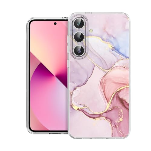 DiyGody Elegant Handyhülle für Samsung Galaxy S24 6,2 Zoll, Kratzfest Rutschfest Stoßfeste Hülle mit Glitzernd Marmor Muster für Frauen, Ultra Dünn Weich Silikon TPU Schutzhülle für Galaxy S24 5G-Rosa DiyGody Elegant Handyhülle für Samsung Galaxy S24 6,2 Zoll, Kratzfest Rutschfest Stoßfeste Hülle mit Glitzernd Marmor Muster für Frauen, Ultra Dünn Weich Silikon TPU Schutzhülle für Galaxy S24 5G-Rosa von DiyGody