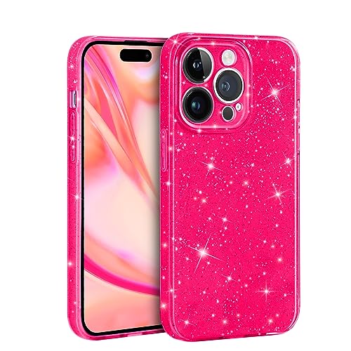 DiyGody Glitzernd Bling Handyhülle für iPhone 15 Pro 6.1 Zoll, Elegant Leuchtendes Rosa Schutzhülle für Mädchen Frauen, Weiche Silikon TPU Stoßfeste Kratzfest Leichtgewicht Hülle für iPhone 15 Pro DiyGody Glitzernd Bling Handyhülle für iPhone 15 Pro 6.1 Zoll, Elegant Leuchtendes Rosa Schutzhülle für Mädchen Frauen, Weiche Silikon TPU Stoßfeste Kratzfest Leichtgewicht Hülle für iPhone 15 Pro von DiyGody