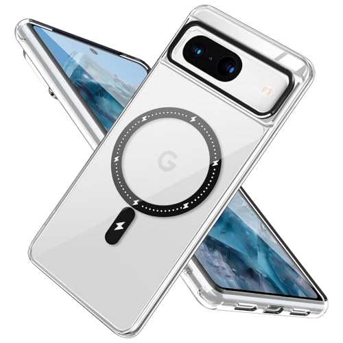 DiyGody Magnetisch Handyhülle für Google Pixel 8a 5G 6.1 Zoll 2024, TPU Acryl Hybrid-Schutz Transparente Hülle Kompatibel mit MagSafe, Magnetische Adsorption Stoßstange Rutschfest Schutzhülle, Schwarz DiyGody Magnetisch Handyhülle für Google Pixel 8a 5G 6.1 Zoll 2024, TPU Acryl Hybrid-Schutz Transparente Hülle Kompatibel mit MagSafe, Magnetische Adsorption Stoßstange Rutschfest Schutzhülle, Schwarz von DiyGody