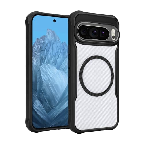 DiyGody Magnetisch Hülle Kompatibel mit Google Pixel 9 Pro XL 6,8 Zoll 5G, Schutzhülle aus PC TPU mit Stoßfestem Military-Design, Anti-Rutsch Hybrid-Schutz Handyhülle, Kompatibel mit MagSafe - Schwarz DiyGody Magnetisch Hülle Kompatibel mit Google Pixel 9 Pro XL 6,8 Zoll 5G, Schutzhülle aus PC TPU mit Stoßfestem Military-Design, Anti-Rutsch Hybrid-Schutz Handyhülle, Kompatibel mit MagSafe - Schwarz von DiyGody