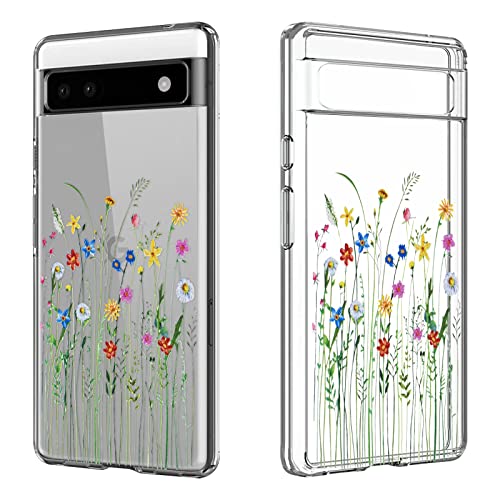 DiyGody Elegant Blumen Handyhülle Kompatibel mit Google Pixel 7a 6,1 Zoll 5G 2023, Transparente Weich Silikon TPU Schutzhülle mit Lavendel Muster für Mädchen, Ultra Dünn Anti-Rutsch Stoßfest Hülle DiyGody Elegant Blumen Handyhülle Kompatibel mit Google Pixel 7a 6,1 Zoll 5G 2023, Transparente Weich Silikon TPU Schutzhülle mit Lavendel Muster für Mädchen, Ultra Dünn Anti-Rutsch Stoßfest Hülle von DiyGody