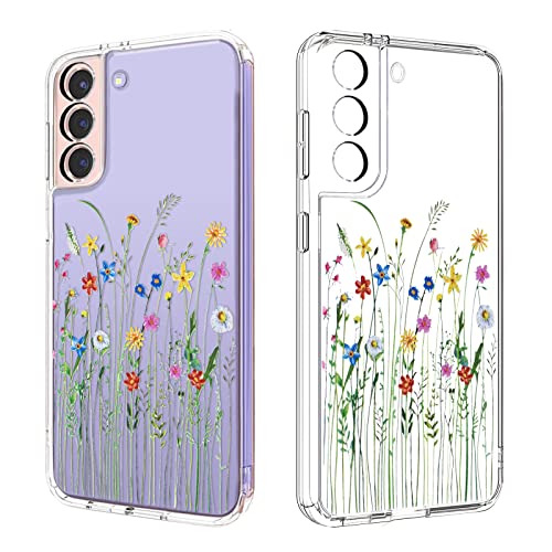Elegant Blumen Muster Hülle für Samsung Galaxy S21 FE 6.4 Zoll, Transparente Leichtgewicht Weiche Silikon Hybrid-Schutz Handyhülle für Samsung Galaxy S21 FE 5G mit Kameraschutz, Rutschfest Kratzfeste Elegant Blumen Muster Hülle für Samsung Galaxy S21 FE 6.4 Zoll, Transparente Leichtgewicht Weiche Silikon Hybrid-Schutz Handyhülle für Samsung Galaxy S21 FE 5G mit Kameraschutz, Rutschfest Kratzfeste von DiyGody