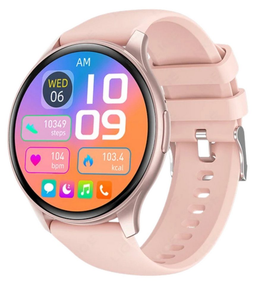 Diyarts Smartwatch (3,63 cm/1,4 Zoll) Einzelgerät, 1.43" AMOLED, Bluetooth 5.3, Gesundheitsfunktionen, 5 Tage Akku, IP67. von Diyarts