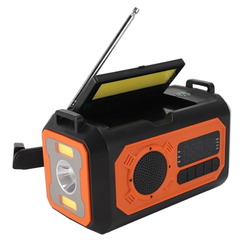 12000 -mAh Notiowere mit NOAA -Wetter, Tragbarer Handkurbel Am FM WB Survival Radio mit Solarenergie, Taschenlampe, Leselampe, SOS, Kopfhörerbuchse 12000 -mAh Notiowere mit NOAA -Wetter, Tragbarer Handkurbel Am FM WB Survival Radio mit Solarenergie, Taschenlampe, Leselampe, SOS, Kopfhörerbuchse von Diyeeni