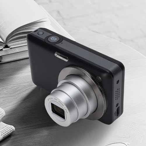 4K Digitalkamera für die Fotografie - WiFi 64MP Vlogging -Kameras für YouTube -Autofocus -Videokamera 3in -Bildschirm mit 10 -facher Optischer Zoom - Compact Vlog Travel (Black) von Diyeeni