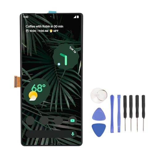 Diyeeni Bildschirm für Pixel 6 Pro 5G LCD-Display Ersatz für Pixel 6 Pro 8VOU GLUOG Touchscreen-Digitizer-Baugruppe mit Fingerabdrucksensor und Reparaturwerkzeugen, 3D Sensitive Touch Diyeeni Bildschirm für Pixel 6 Pro 5G LCD-Display Ersatz für Pixel 6 Pro 8VOU GLUOG Touchscreen-Digitizer-Baugruppe mit Fingerabdrucksensor und Reparaturwerkzeugen, 3D Sensitive Touch von Diyeeni