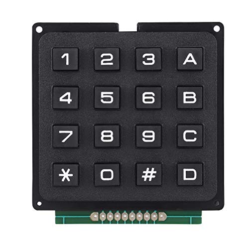 Diyeeni Ersatzteil 4x4 Phone-Style Matrix Keyboard Keypad mit 16 Push Buttons Taste, External Tastatur Module für MCU… von Diyeeni