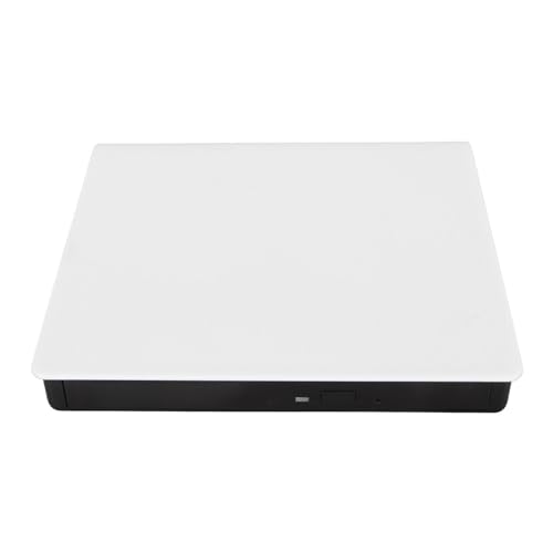 Diyeeni Externes DVD-Laufwerk USB 3.0, Plug-and-Play-DVD-Leser, Hochgeschwindigkeit 5 Gbit/s, UnterstütztXP, 2003, Win 7, 8, 8.1, 10, Vista, OS X (White) von Diyeeni