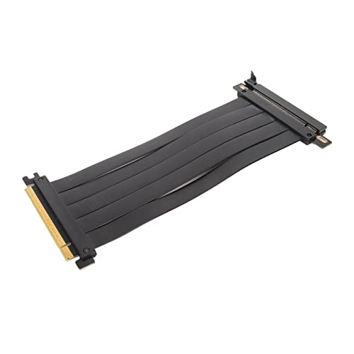 Diyeeni PCIE 4.0 X16 Extender Riser-Kabel, Hohe Abschirmung, Flexibel und Effizient, Stabiles Signal, Breite Kompatibilität für GPUs der RTX 40- und RX 7000-Serie (Black) von Diyeeni