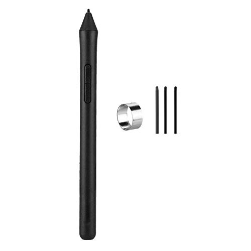 Diyeeni Passiver druckempfindlicher Stift für digitales Grafiktablett, Touch Pen mit 3 Ersatzstiftspitzen für CTL672 CTL472 CTL490 CTL690, Stützfilz, Flexible, elastische Stiftspitze von Diyeeni