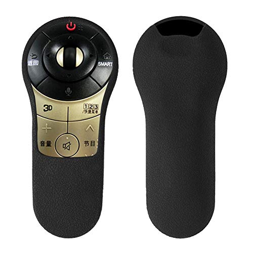 Diyeeni Silikon-Fernbedienung für MR400 / LA6150 / 6500 TV-Fernbedienung, stoßfest, staubdicht, rutschfest, ölgeschützt, Remote Skin Holder für Smart TV - Schwarz/Rot(Schwarz) von Diyeeni