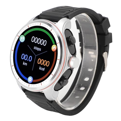 Diyeeni Smartwatch mit Ohrhörern, 1,53 Zoll Runde Fitnessuhr, N-in-1-Uhr mit Schritt, Kalorien, Schlafüberwachung, Herzfrequenz-Blutdrucküberwachung 100+ Sportmodus für und von Diyeeni
