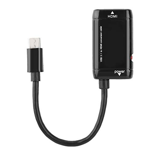 Diyeeni USB 3.1 Typ C Hub, 10 Gbit/s USB 3.1 HDMI Adapter Für MHL Android Phone Tablet, Mini-USB-Stromversorgung, Unterstützung von USB 3.1 (mit MHL) Telefon zu HDTV, Monitor, Projektor von Diyeeni