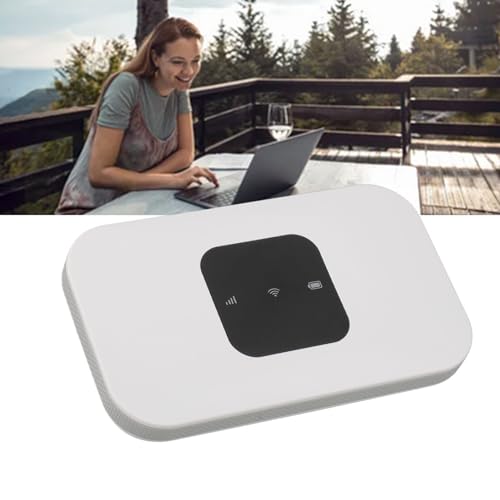 Freigeschalteter Mobiler WLAN-Hotspot, 4G-LTE-Router mit SIM-Kartensteckplatz, Bis zu 150 Mbit/s Übertragungsgeschwindigkeit, Tragbarer WLAN-Router für Home-Office-Camping, Bis von Diyeeni