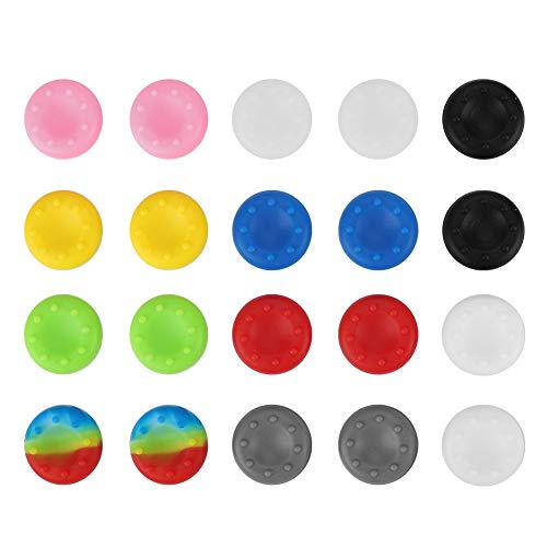 Joystick Caps, 20 Stück rutschfeste Silikon-Spielekonsole Thumbstick Grip Cover für PS2 für PS3 für Xbox One / 360, Spielegriff Cap Case Skin Joystick Caps, 20 Stück rutschfeste Silikon-Spielekonsole Thumbstick Grip Cover für PS2 für PS3 für Xbox One / 360, Spielegriff Cap Case Skin von Diyeeni