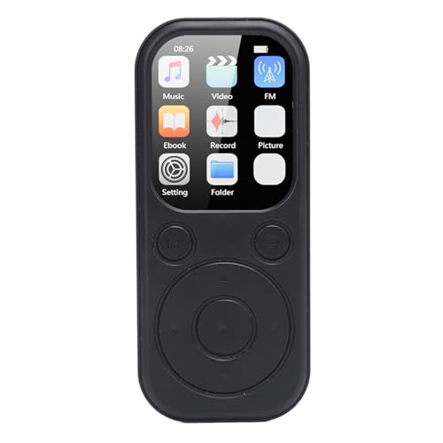 MP3 -Player mit Bluetooth 5.4, 2,01 -Zoll -Bildschirm Tragbarer Musikplayer mit HiFi Sound -Lautsprecher, FM Radio & Ebook, Clock, 48H -Spielzeit, Support Bis zu 128G Erweitert (16GB) von Diyeeni