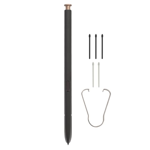 Touchscreen-Eingabestift für S24 Ultra, 0,7 Mm Feine Spitzen, Fernbedienung, Air Command, Premium-Aluminiumlegierung, Hochempfindlicher Touchscreen-Eingabestift-Ersatz (Yellow) von Diyeeni