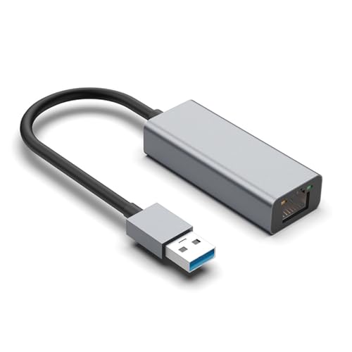 USB-auf-Ethernet-Adapter, USB 3.0 auf 2,5 Gbit/s Gigabit-Ethernet-LAN-Netzwerkadapter, USB auf RJ45 Kompatibel für Win 7 8 8.1 10 XP (32/64 Bit) für Chrome OS für Linux Kernel von Diyeeni
