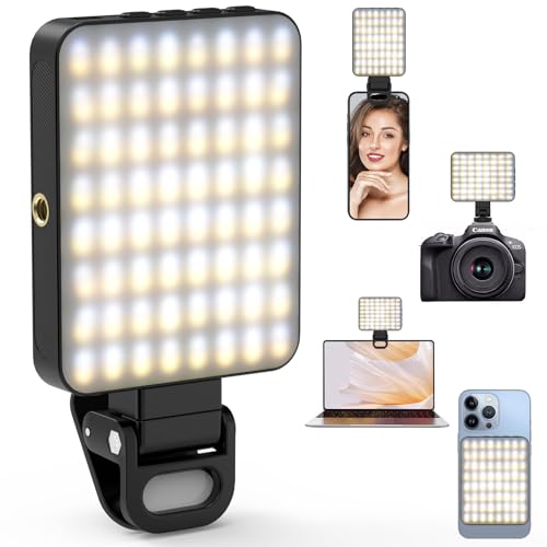 Selfie Licht 128 LEDs Videolicht mit Clip, Magnetische Panel-Licht 3000-6500K Handylicht 3 Lichtmodi 10 Helligkeitsstufen, CRI 95+, 2000mAh Akku, für Phones Laptop Tablet, Makeup Foto Vlog Meetings Selfie Licht 128 LEDs Videolicht mit Clip, Magnetische Panel-Licht 3000-6500K Handylicht 3 Lichtmodi 10 Helligkeitsstufen, CRI 95+, 2000mAh Akku, für Phones Laptop Tablet, Makeup Foto Vlog Meetings von Diyife