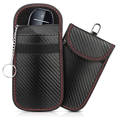 Keyless Go Schutz Autoschlüssel Hülle, 2 Stück Faraday Bag RFID Signalblockiertasche Funkschlüssel Anti-Diebstahl Schlüsseltasche mit Schlüsselanhänger, Autoschlüssel Tasche für Car Key Safe, 15*9cm Keyless Go Schutz Autoschlüssel Hülle, 2 Stück Faraday Bag RFID Signalblockiertasche Funkschlüssel Anti-Diebstahl Schlüsseltasche mit Schlüsselanhänger, Autoschlüssel Tasche für Car Key Safe, 15*9cm von Diyife