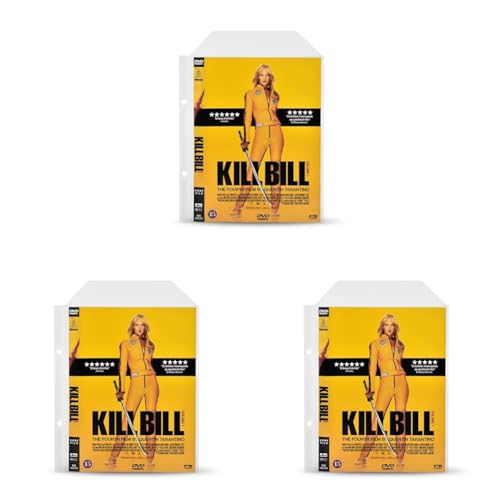 3L DVD Hüllen mit 2 Löcher für Ringbücher zur DVD-Filme Aufbewahrung – 100 Stück - Praktisch für DVD Ordner - mit Platz für DVD Cover - 10282 (Packung mit 3) von Djois