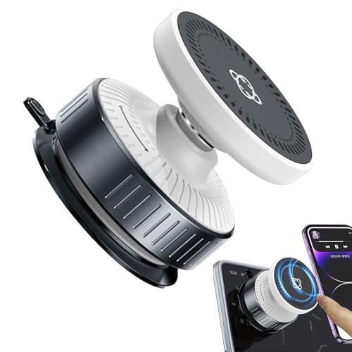 Djowyh Magnetischer Auto -Telefonhalter, Vakuummagnet -Telefonständer - Mobilfunkauto -Halterung | Magnetischer, 360 -Grad -rotierbarer, Faltbarer, tragbarer Halterungshalterständer für die von Djowyh