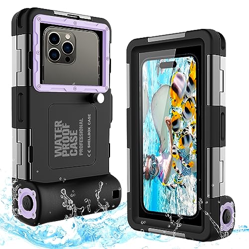 Unterwasser-Tauch-Handyhülle zum Schnorcheln, professioneller wasserdichter Schutz, kompatibel mit iPhone 14/13 Pro Max, Samsung Galaxy, Universal Foto und Video, Tauchen, Unterwassergehäuse, Unterwasser-Tauch-Handyhülle zum Schnorcheln, professioneller wasserdichter Schutz, kompatibel mit iPhone 14/13 Pro Max, Samsung Galaxy, Universal Foto und Video, Tauchen, Unterwassergehäuse, von Djuiofdja