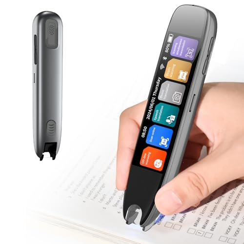 Scan-Lesestift für Legasthenie, 142 Sprachen, Scan-Übersetzer-Stift, intelligenter Lesestift für ältere Menschen, Kinder, Studenten, unterstützt Sprache und Scannen zu Text, Echtzeit-Scanner (grau) Scan-Lesestift für Legasthenie, 142 Sprachen, Scan-Übersetzer-Stift, intelligenter Lesestift für ältere Menschen, Kinder, Studenten, unterstützt Sprache und Scannen zu Text, Echtzeit-Scanner (grau) von DkevEu