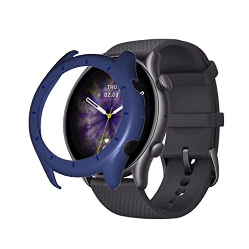 Dkings Hülle Kompatibel mit Amazfit GTR 3/ GTR 3 Pro Schutzhülle, Soft TPU Stoßstange Schutzhülle ultradünne stoßfeste Hülle für Amazfit GTR 3/ GTR 3 Pro Smartwatch Zubehör (Blau) von Dkings