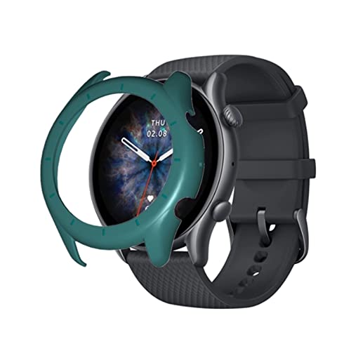 Dkings Hülle Kompatibel mit Amazfit GTR 3/ GTR 3 Pro Schutzhülle, Soft TPU Stoßstange Schutzhülle ultradünne stoßfeste Hülle für Amazfit GTR 3/ GTR 3 Pro Smartwatch Zubehör (Grün) von Dkings