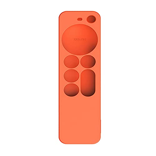 Fernbedienung Hülle Kompatibel mit Apple TV 4K Siri Remote 2021, Leichte rutschfeste Stoßfeste Schutzhülle (Orange) von Dkings