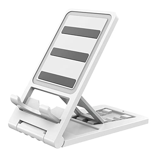 Handy Ständer Verstellbar Halterung Handy Halter für Tisch Phone Stand Faltbarer Schreibtisch Handyhalter Multi-Winkel Handyhalterung für 4-8'' Smrtphone (Weiß, one Size) von Dkings
