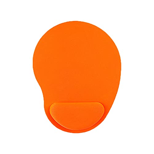 Mauspad mit Silikon Gel Handauflage: Wasserdicht Ergonomisches Komfort Mousepad Office Mat Gel mit Handgelenkauflage für Computer & Laptop (Orange) von Dkings