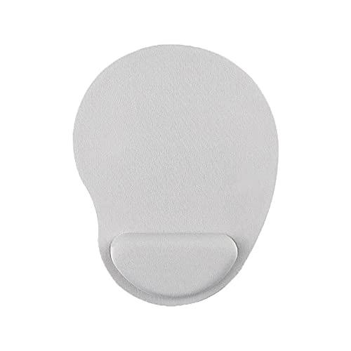 Mauspad mit Silikon Gel Handauflage: Wasserdicht Ergonomisches Komfort Mousepad Office Mat Gel mit Handgelenkauflage für Computer & Laptop (Silber) von Dkings